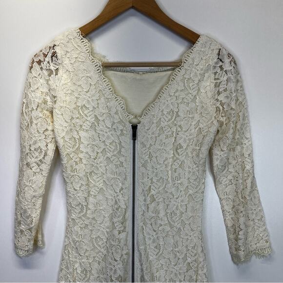 Diane Von Furstenberg Zarita lace Mini dress ivory - 4 - Picture 9 of 13